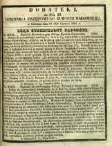 Dziennik Urzędowy Gubernii Radomskiej, 1855, nr 26, dod. I