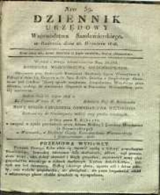 Dziennik Urzędowy Województwa Sandomierskiego, 1828, nr 39