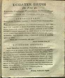 Dziennik Urzędowy Województwa Sandomierskiego, 1828, nr 40, dod. II