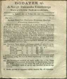 Dziennik Urzędowy Województwa Sandomierskiego, 1828, nr 42, dod. II