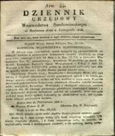 Dziennik Urzędowy Województwa Sandomierskiego, 1828, nr 44
