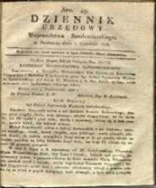 Dziennik Urzędowy Województwa Sandomierskiego, 1828, nr 49