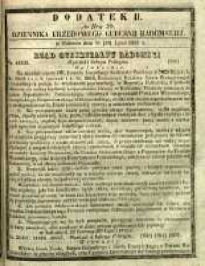 Dziennik Urzędowy Gubernii Radomskiej, 1855, nr 30, dod. II