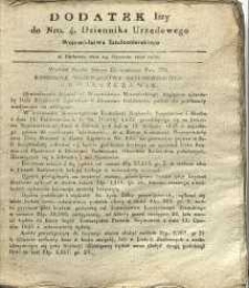 Dziennik Urzędowy Województwa Sandomierskiego, 1830, nr 4, dod. I