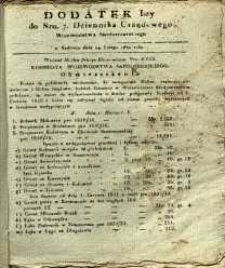 Dziennik Urzędowy Województwa Sandomierskiego, 1830, nr 7, dod. I