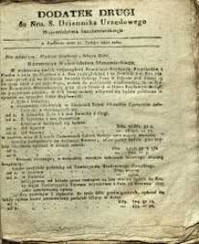 Dziennik Urzędowy Województwa Sandomierskiego, 1830, nr 8, dod. II.1