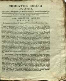Dziennik Urzędowy Województwa Sandomierskiego, 1830, nr 8, dod. II.2