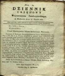 Dziennik Urzędowy Województwa Sandomierskiego, 1830, nr 11