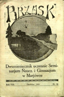 Brzask: Dwumiesięcznik uczennic Seminarium Nauczycielskiego w Mariówce, 1935, R. 8, nr 32
