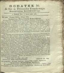 Dziennik Urzędowy Województwa Sandomierskiego, 1830, nr 11, dod. III