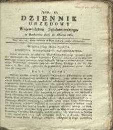 Dziennik Urzędowy Województwa Sandomierskiego, 1830, nr 12