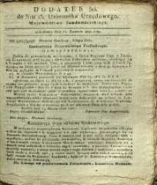 Dziennik Urzędowy Województwa Sandomierskiego, 1830, nr 15, dod. III