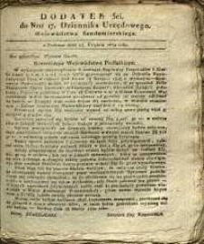 Dziennik Urzędowy Województwa Sandomierskiego, 1830, nr 17, dod. III