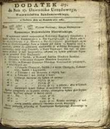 Dziennik Urzędowy Województwa Sandomierskiego, 1830, nr 17, dod. IV