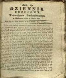 Dziennik Urzędowy Województwa Sandomierskiego, 1830, nr 19