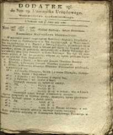 Dziennik Urzędowy Województwa Sandomierskiego, 1830, nr 19, dod. II