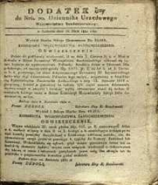 Dziennik Urzędowy Województwa Sandomierskiego, 1830, nr 20, dod. I