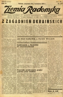 Ziemia Radomska, 1933, R. 6, nr 204