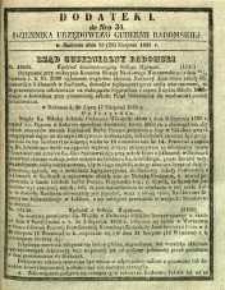Dziennik Urzędowy Gubernii Radomskiej, 1855, nr 34, dod. I