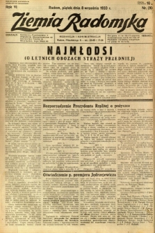 Ziemia Radomska, 1933, R. 6, nr 205