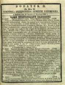 Dziennik Urzędowy Gubernii Radomskiej, 1855, nr 35, dod. II