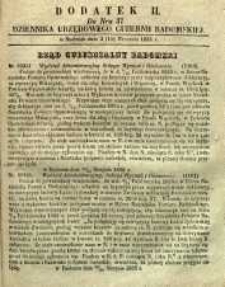 Dziennik Urzędowy Gubernii Radomskiej, 1855, nr 37, dod. II