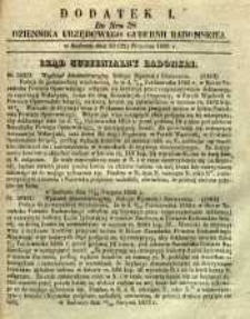 Dziennik Urzędowy Gubernii Radomskiej, 1855, nr 38, dod. I