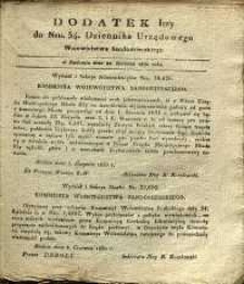 Dziennik Urzędowy Województwa Sandomierskiego, 1830, nr 34, dod. I