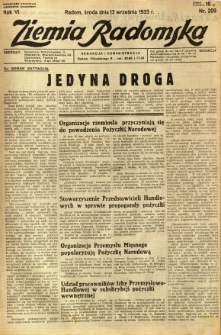Ziemia Radomska, 1933, R. 6, nr 209