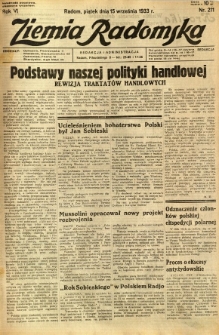 Ziemia Radomska, 1933, R. 6, nr 211