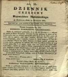 Dziennik Urzędowy Województwa Sandomierskiego, 1830, nr 38