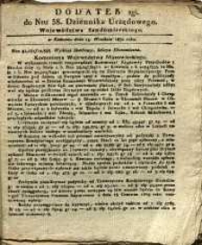 Dziennik Urzędowy Województwa Sandomierskiego, 1830, nr 38, dod. II