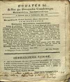 Dziennik Urzędowy Województwa Sandomierskiego, 1830, nr 40, dod. III