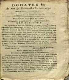Dziennik Urzędowy Województwa Sandomierskiego, 1830, nr 42, dod. I