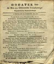 Dziennik Urzędowy Województwa Sandomierskiego, 1830, nr 44, dod. I