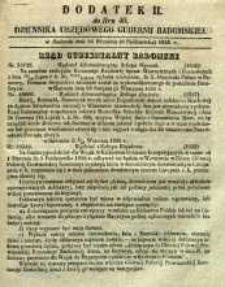 Dziennik Urzędowy Gubernii Radomskiej, 1855, nr 40, dod. II
