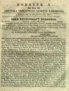 Dziennik Urzędowy Gubernii Radomskiej, 1855, nr 43, dod. I