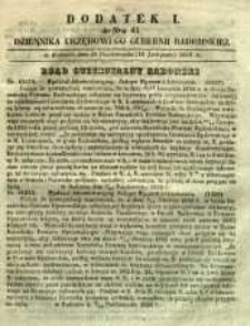 Dziennik Urzędowy Gubernii Radomskiej, 1855, nr 45, dod. I
