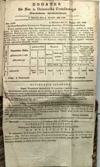 Dziennik Urzędowy Województwa Sandomierskiego, 1832, nr 2, dod.