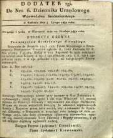 Dziennik Urzędowy Województwa Sandomierskiego, 1832, nr 6, dod. II