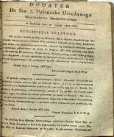 Dziennik Urzędowy Województwa Sandomierskiego, 1832, nr 7, dod.