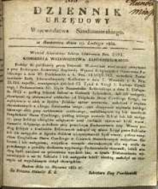 Dziennik Urzędowy Województwa Sandomierskiego, 1832, nr 8