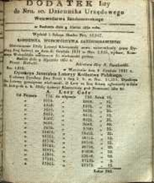 Dziennik Urzędowy Województwa Sandomierskiego, 1832, nr 10, dod. I