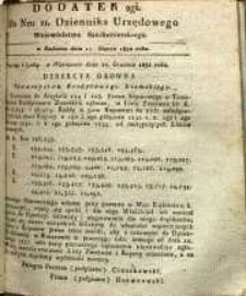Dziennik Urzędowy Województwa Sandomierskiego, 1832, nr 11, dod. II