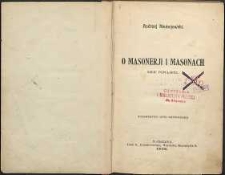 O masonerii i masonach : szkic popularny