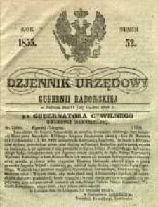 Dziennik Urzędowy Gubernii Radomskiej, 1855, nr 52