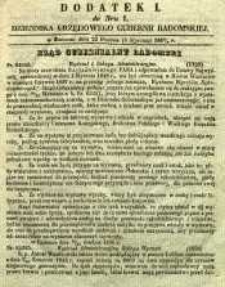 Dziennik Urzędowy Gubernii Radomskiej, 1857, nr 1, dod. I