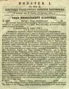 Dziennik Urzędowy Gubernii Radomskiej, 1857, nr 2, dod, I