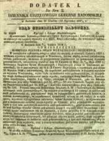 Dziennik Urzędowy Gubernii Radomskiej, 1857, nr 2, dod, I