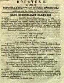 Dziennik Urzędowy Gubernii Radomskiej, 1857, nr 2, dod, II